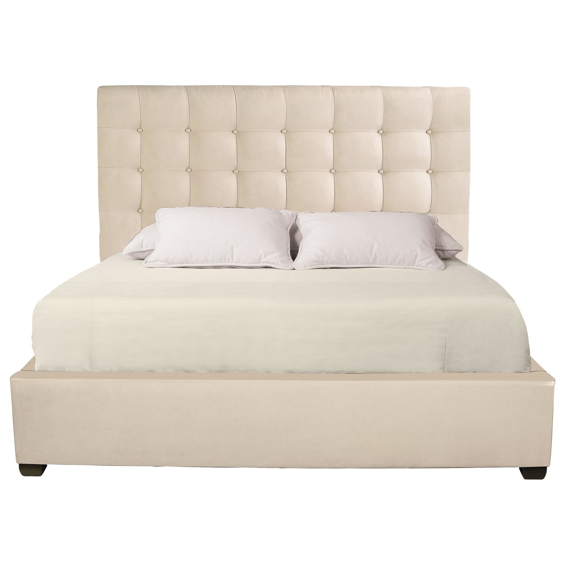 Bernhardt Interiors Beds 755H66Q, 755FR6Q King Avery ButtonTufted